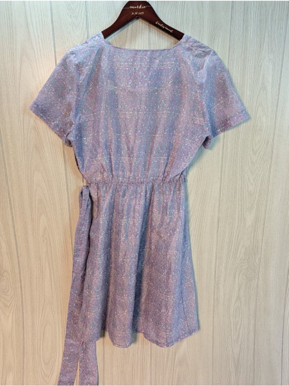 Vintage 50’s-60’s Caldwell Casuals Floral Dress Women’s 100% Bemberg Rayon Yarn - Picture 4 of 10